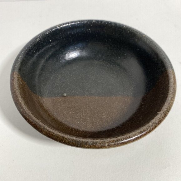 Dan Eash Pottery PA Handmade Soup Cereal Brown Glazed Stoneware Bowl 6in - Picture 2 of 8